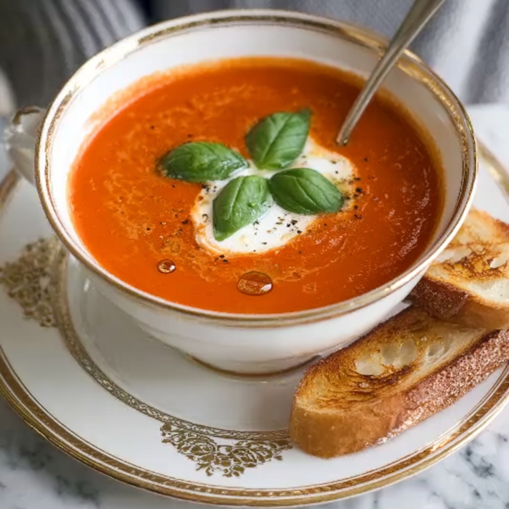 The Best Homemade Tomato Soup Recipe - Recipe Image