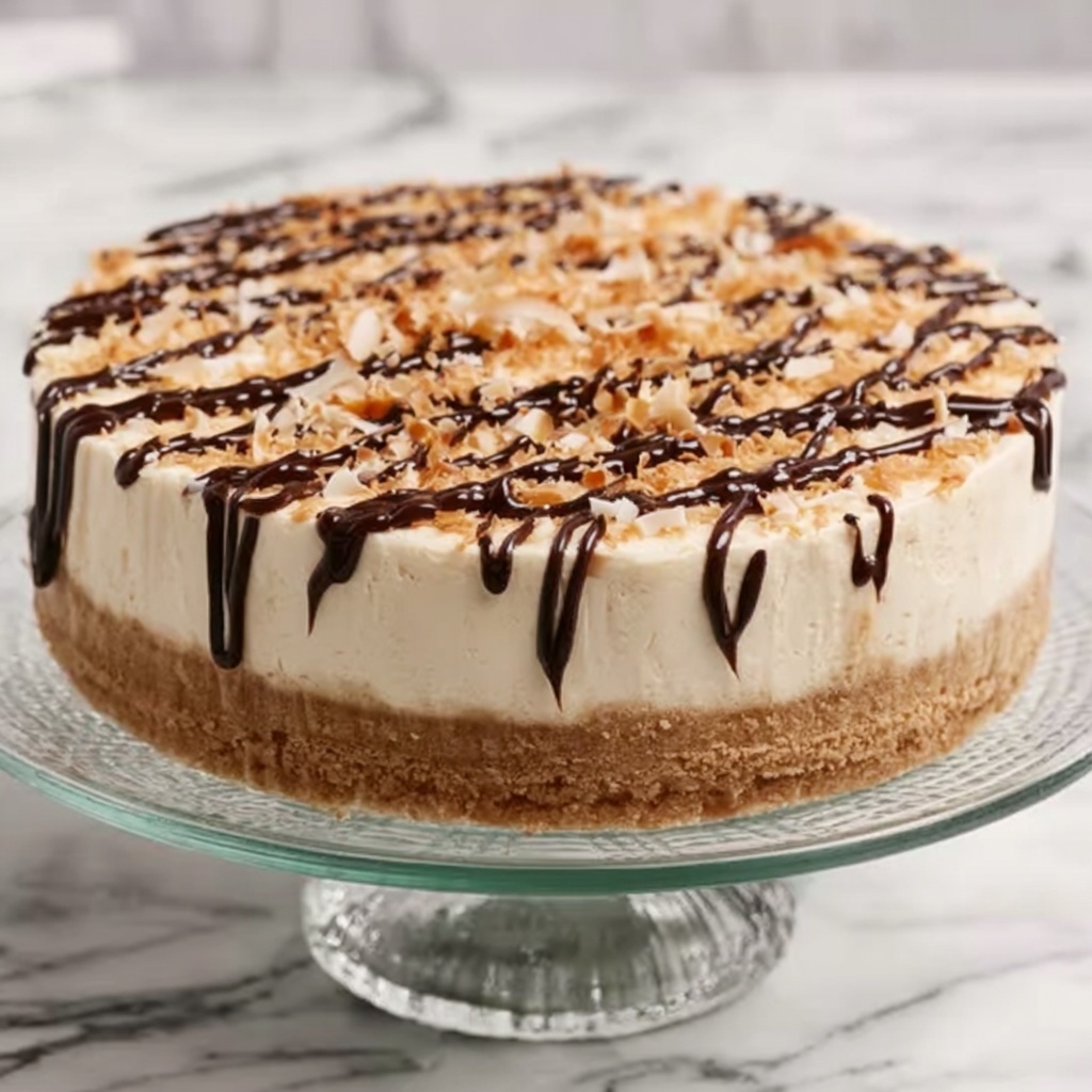 Toasted Samoa Cheesecake Recipe - Recipe Image