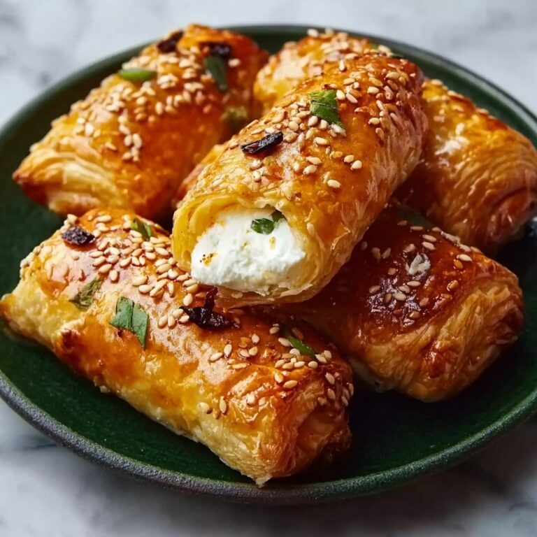 Oven Fried Feta Rolls with Chili Honey Drizzle Recipe