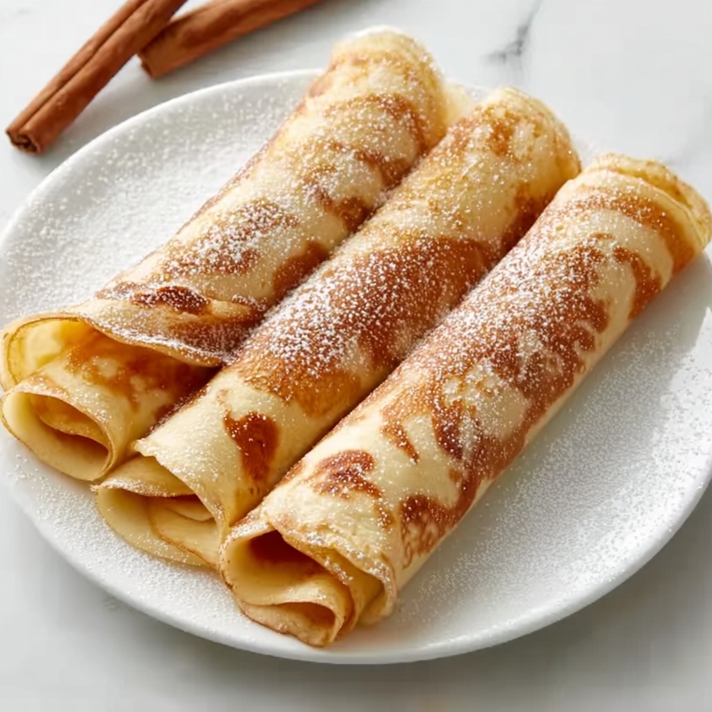 Cinnamon Roll Protein Crepes Recipe - Recipe Image