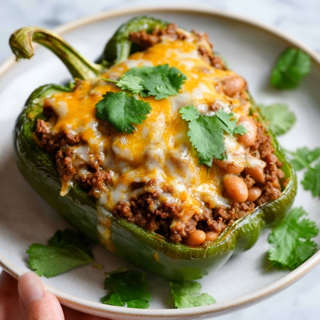 Beef and Rice Stuffed Poblano Peppers Recipe - Recipe Image