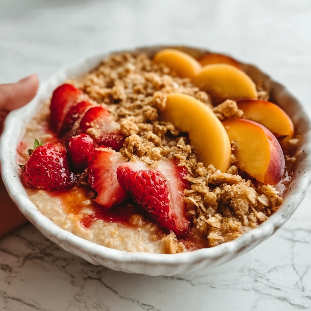 Strawberry Peach Crisp Recipe - Recipe Image