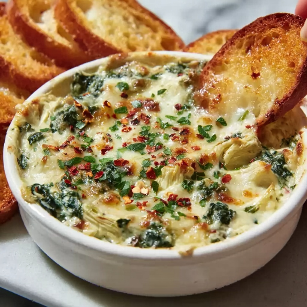 Slow Cooker Spinach Artichoke Dip Recipe - Recipe Image