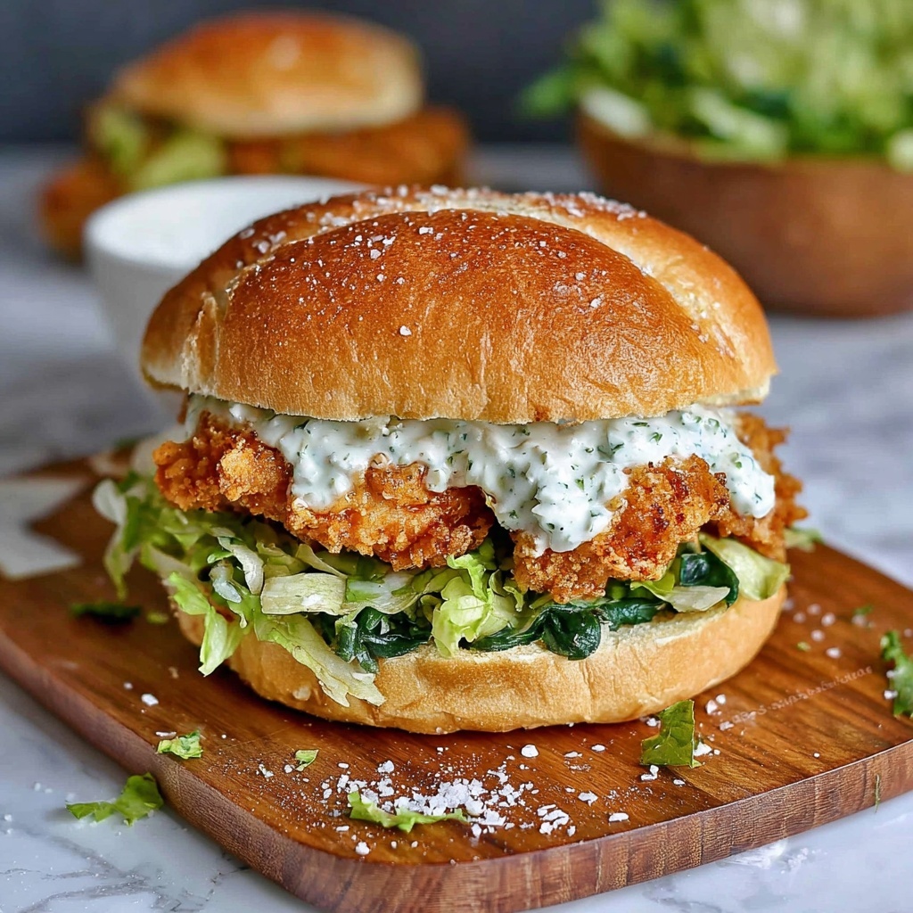 Crispy Chicken Caesar Sandwich Recipe - Recipe Image