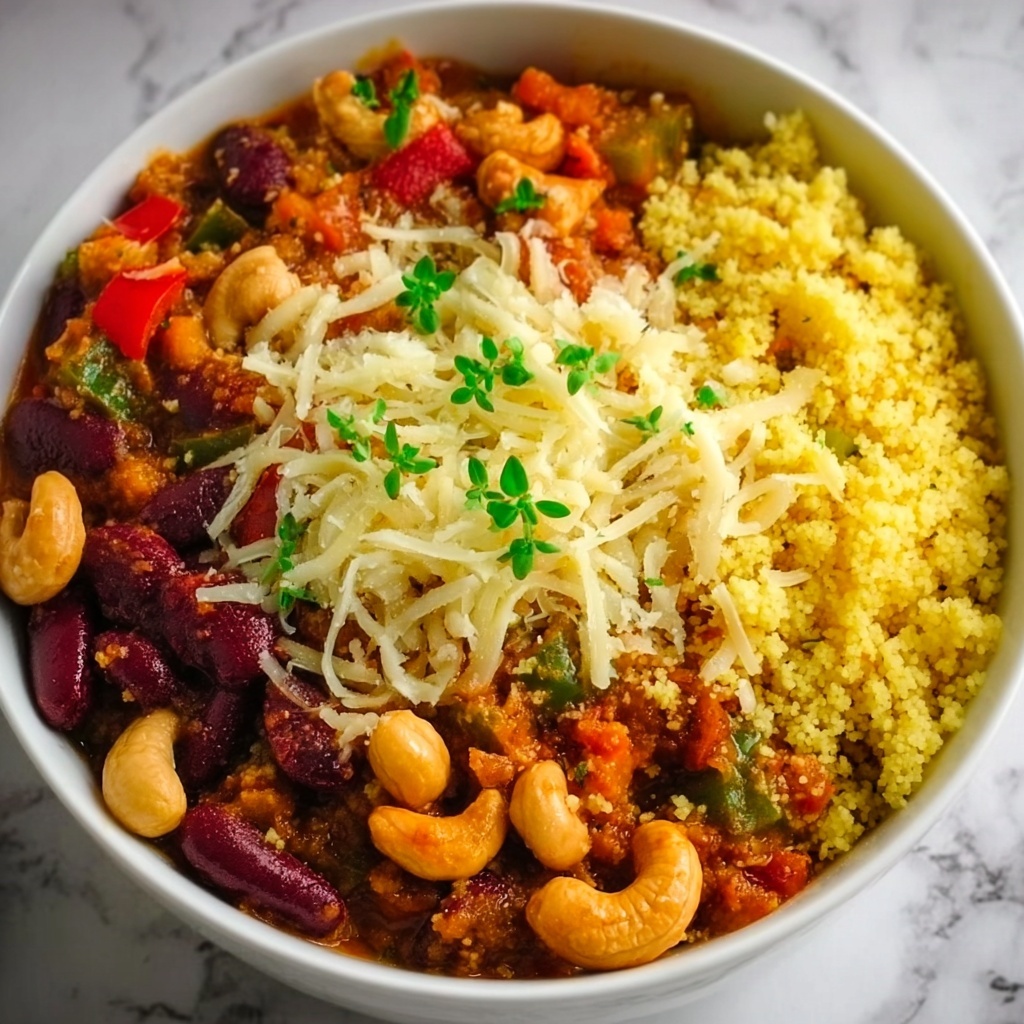 Veggie Chili Mac with Crispy Cornbread Topping Recipe - Recipe Image