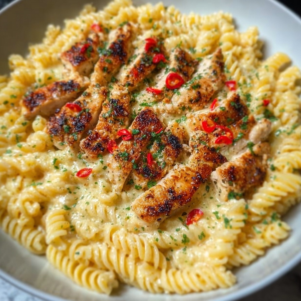 Creamy Garlic Parmesan Chicken Pasta Recipe - Recipe Image
