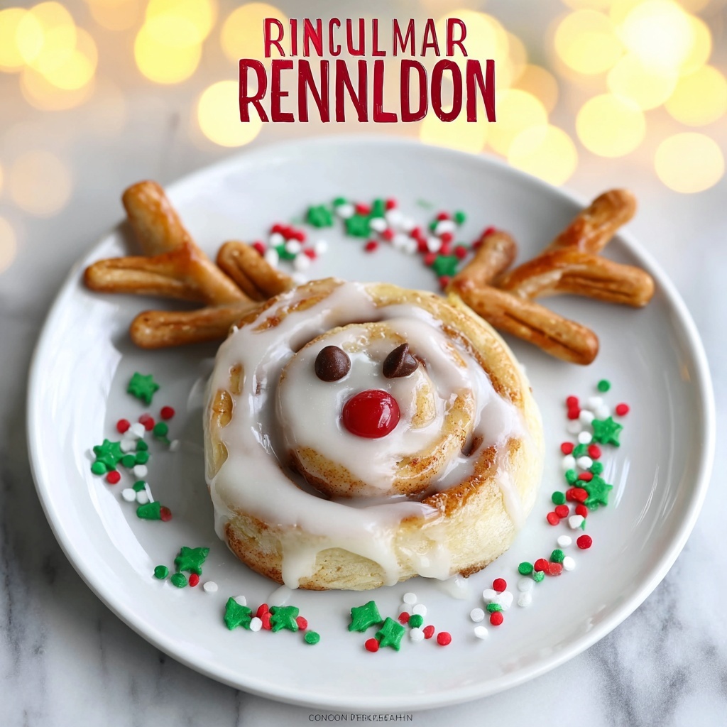 Reindeer Cinnamon Rolls Recipe - Recipe Image