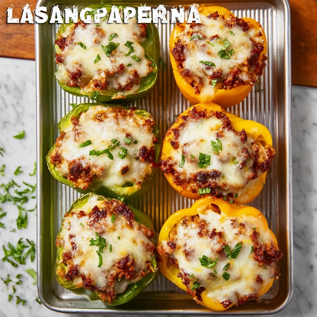 Lasagna-Stuffed Peppers Recipe - Recipe Image