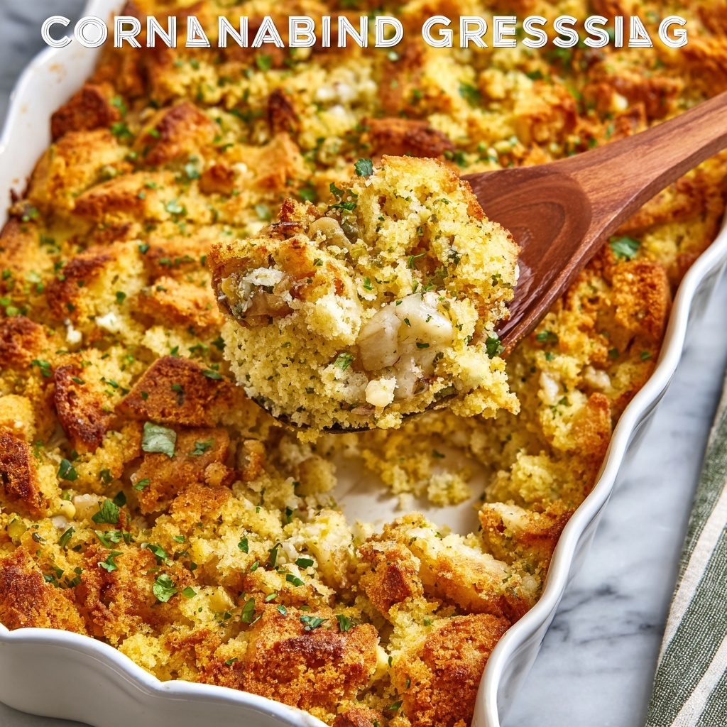 Grandma's Famous Cornbread Dressing Recipe - Recipe Image