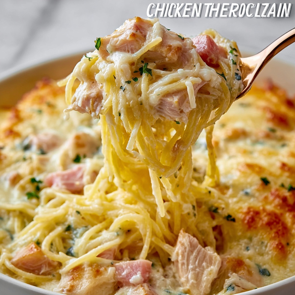 Chicken Cordon Bleu Tetrazzini Recipe - Recipe Image