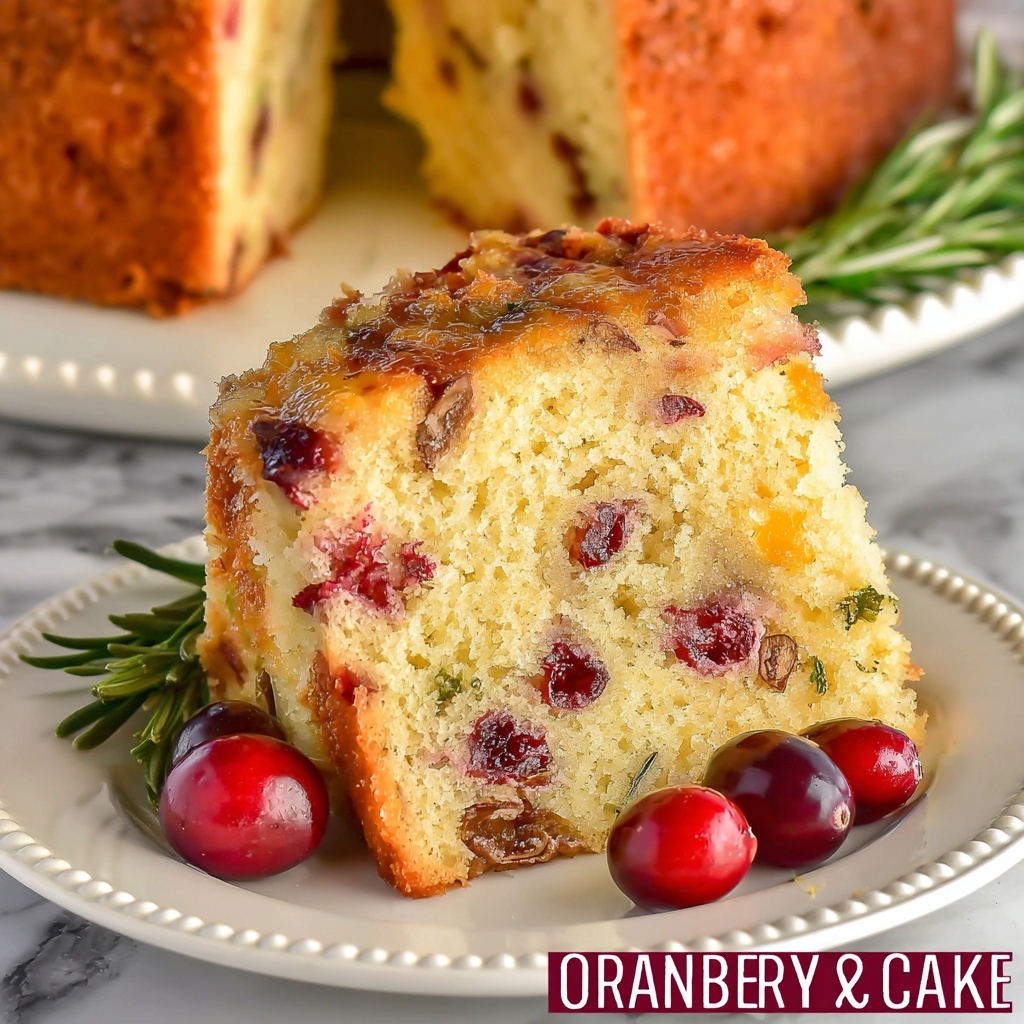 Orange Cranberry Cake Recipe - Recipe Image