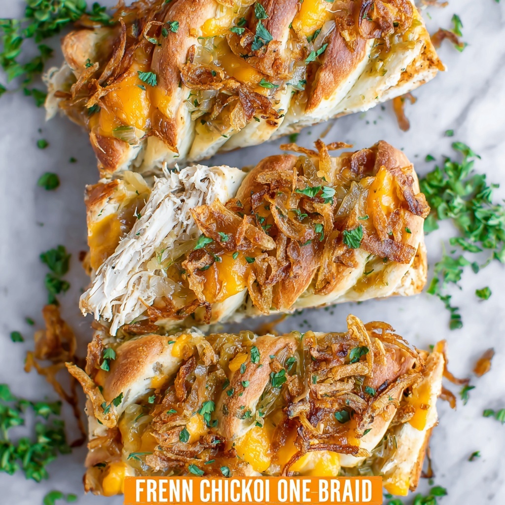 French Onion Chicken Braid Recipe - Recipe Image
