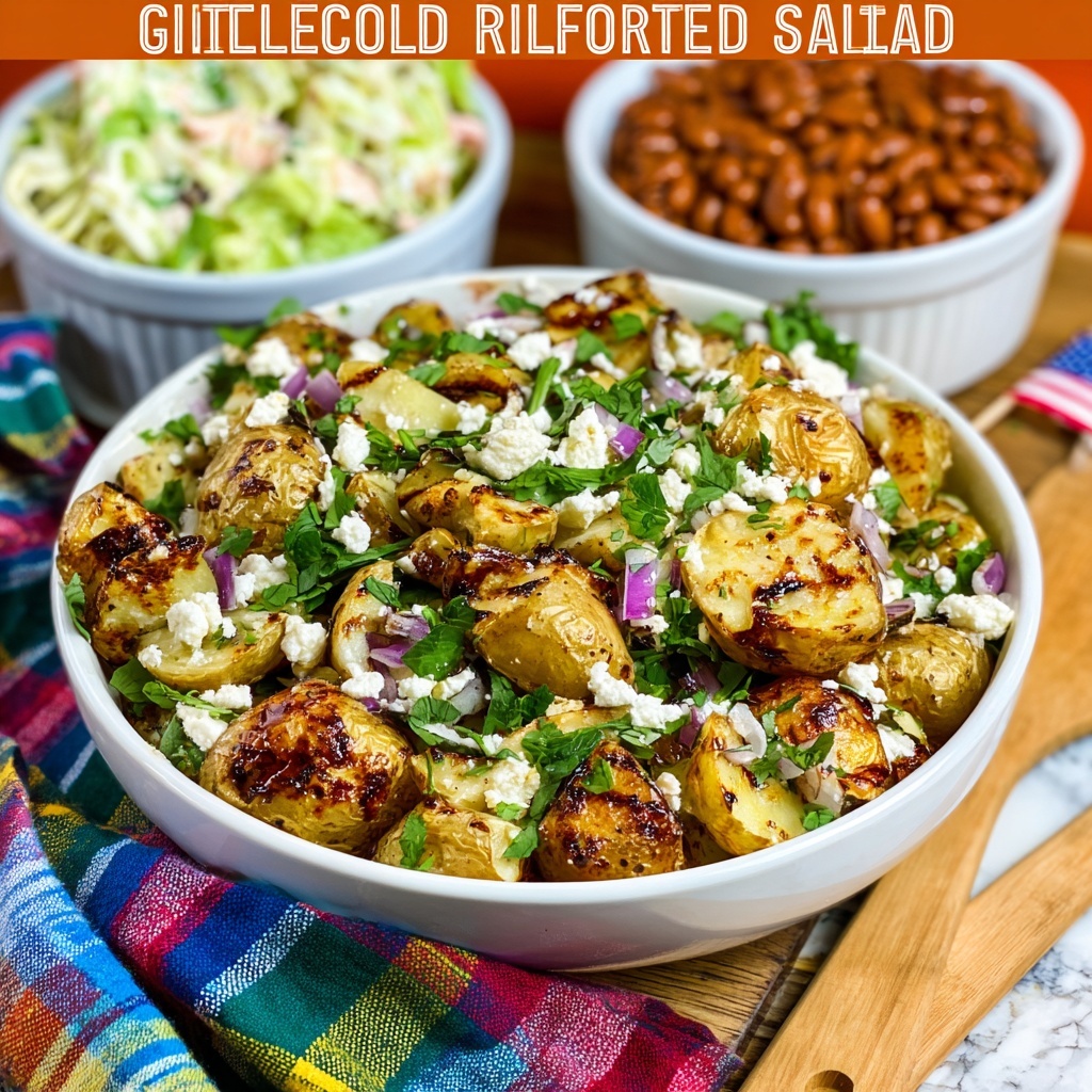 Grilled Greek Potato Salad Recipe - Recipe Image