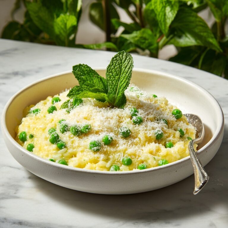 Creamy Pea and Mint Risotto Recipe
