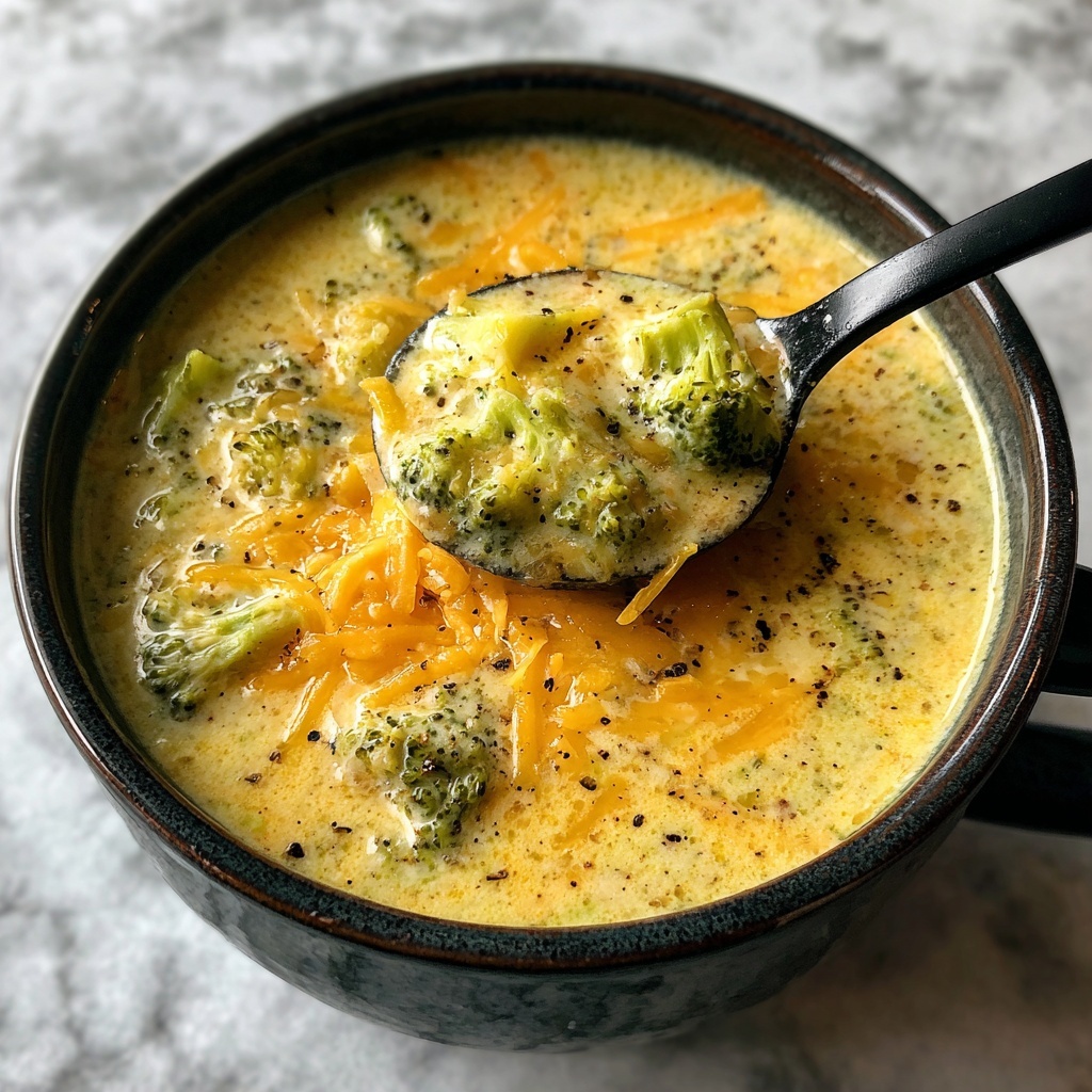 Creamy Broccoli Cheddar Soup Recipe - Recipe Image