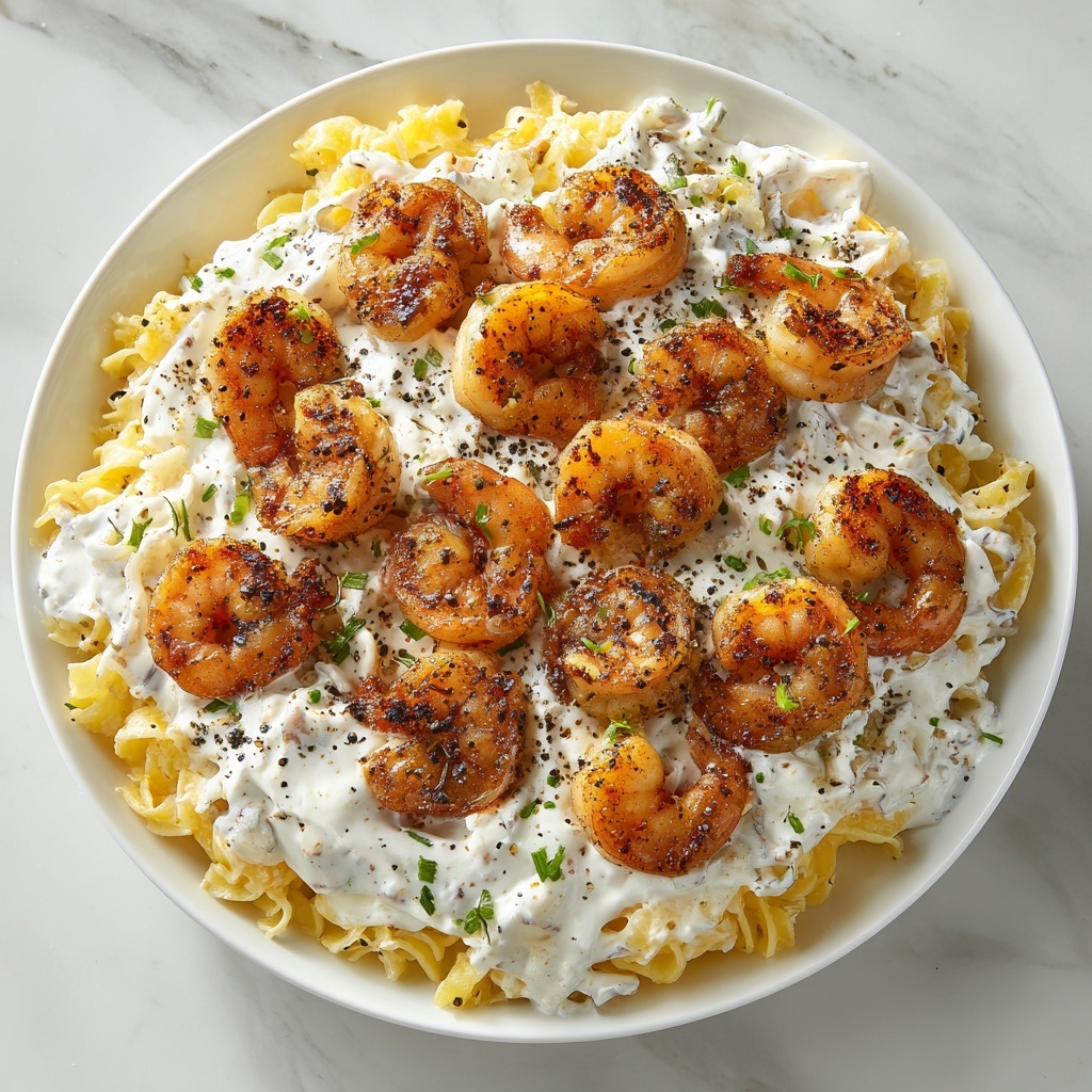 Creamy Tuscan Shrimp Linguine Recipe - Recipe Image