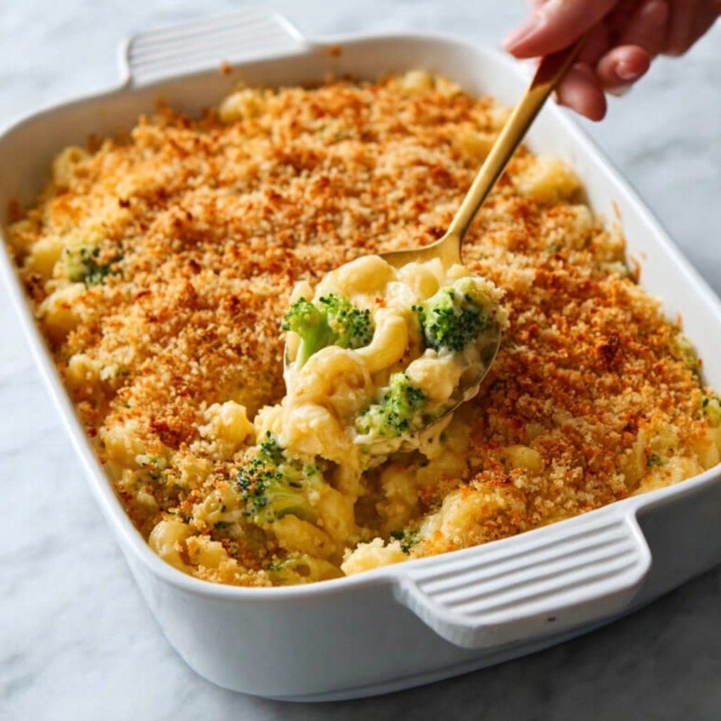 Creamy Chicken and Broccoli Rice Casserole Recipe - Recipe Image
