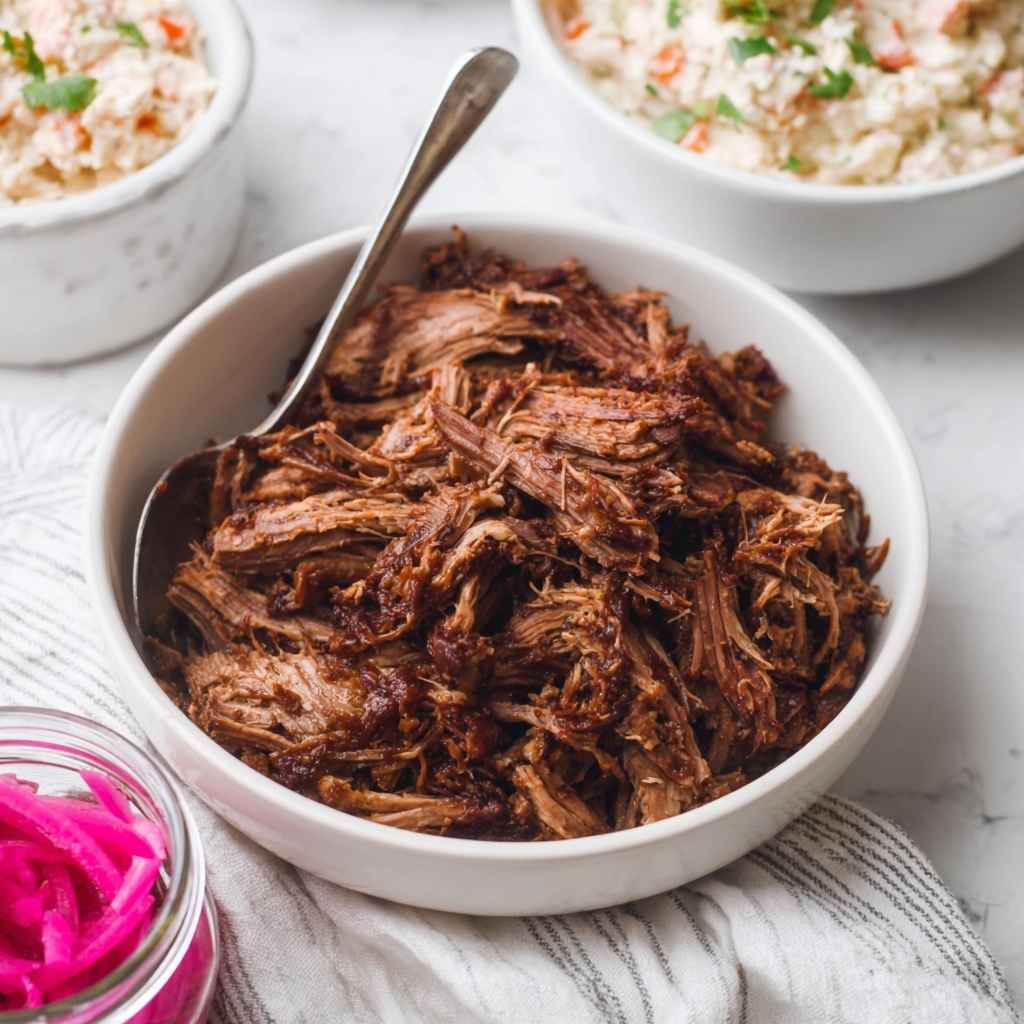 Slow Cooker BBQ Beef with Coleslaw Recipe - Recipe Image