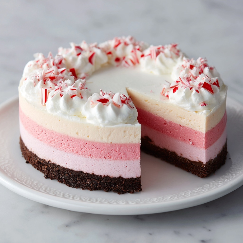 Ultimate Festive Peppermint Ice Cream Cake Recipe - Recipe Image