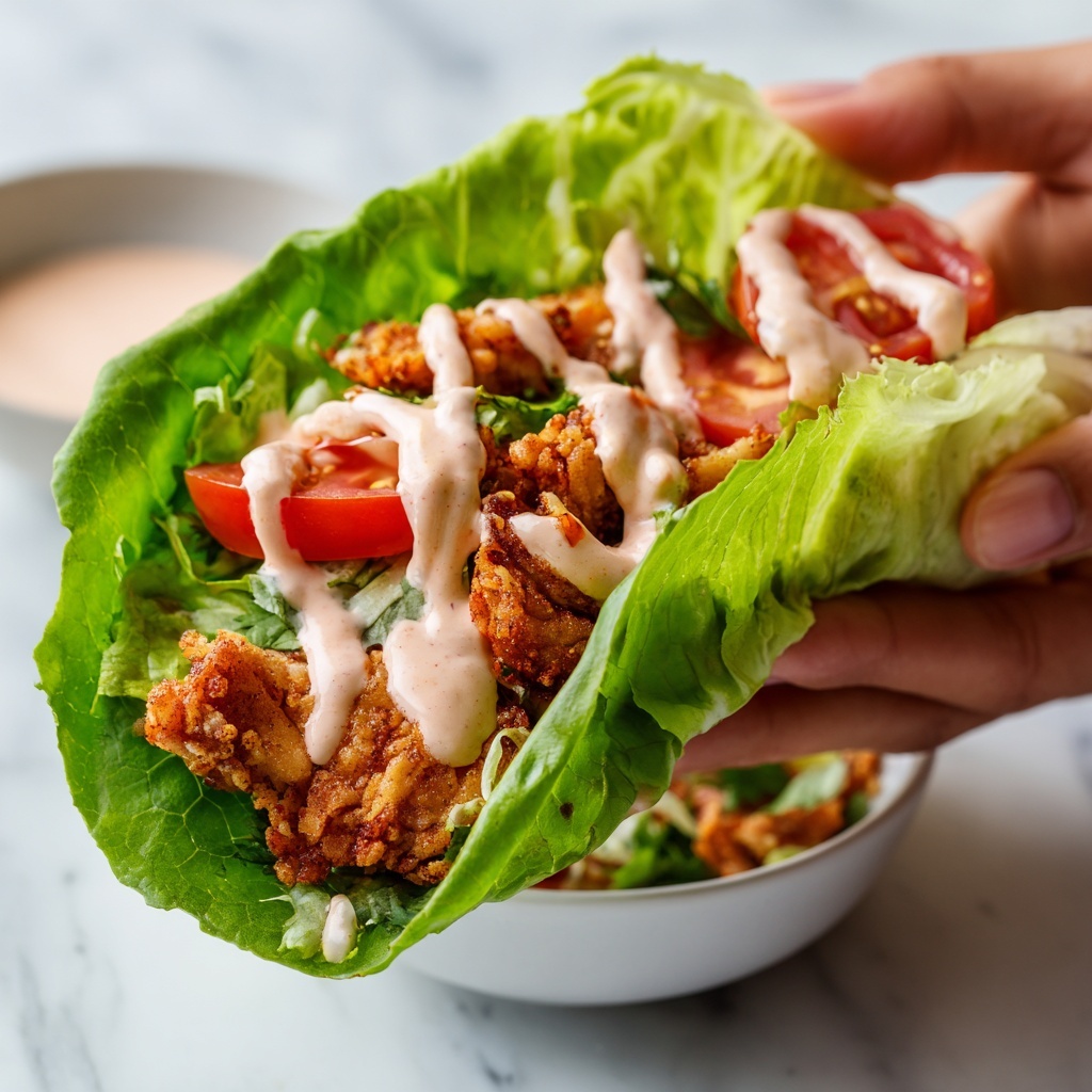 Chicken Caesar Salad Lettuce Wraps Recipe - Recipe Image