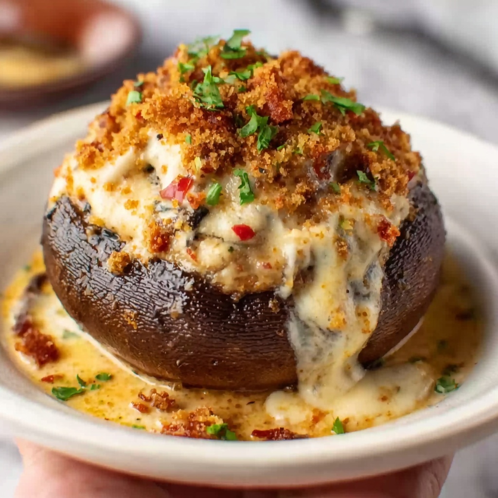 Olive Garden Stuffed Mushrooms Copycat Recipe - Recipe Image