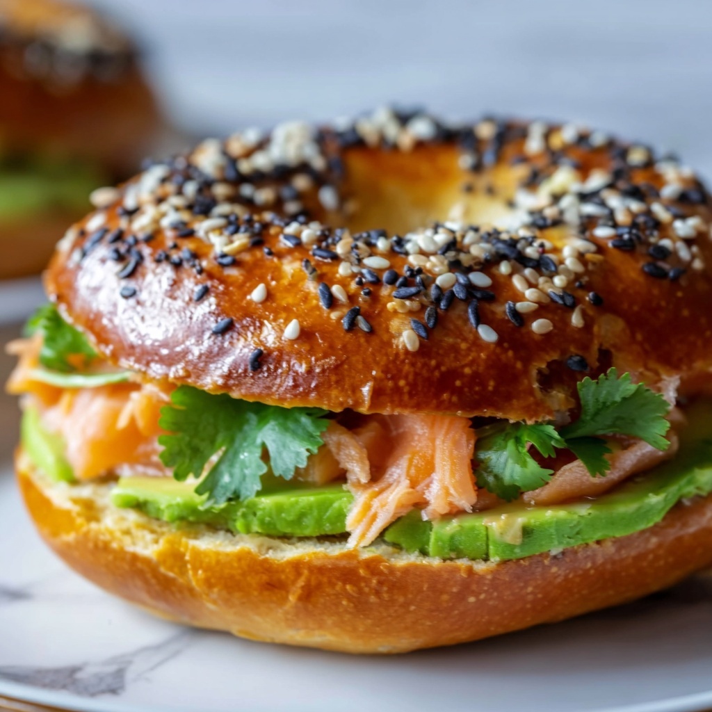 Avocado Tuna Melt Bagels Recipe - Recipe Image