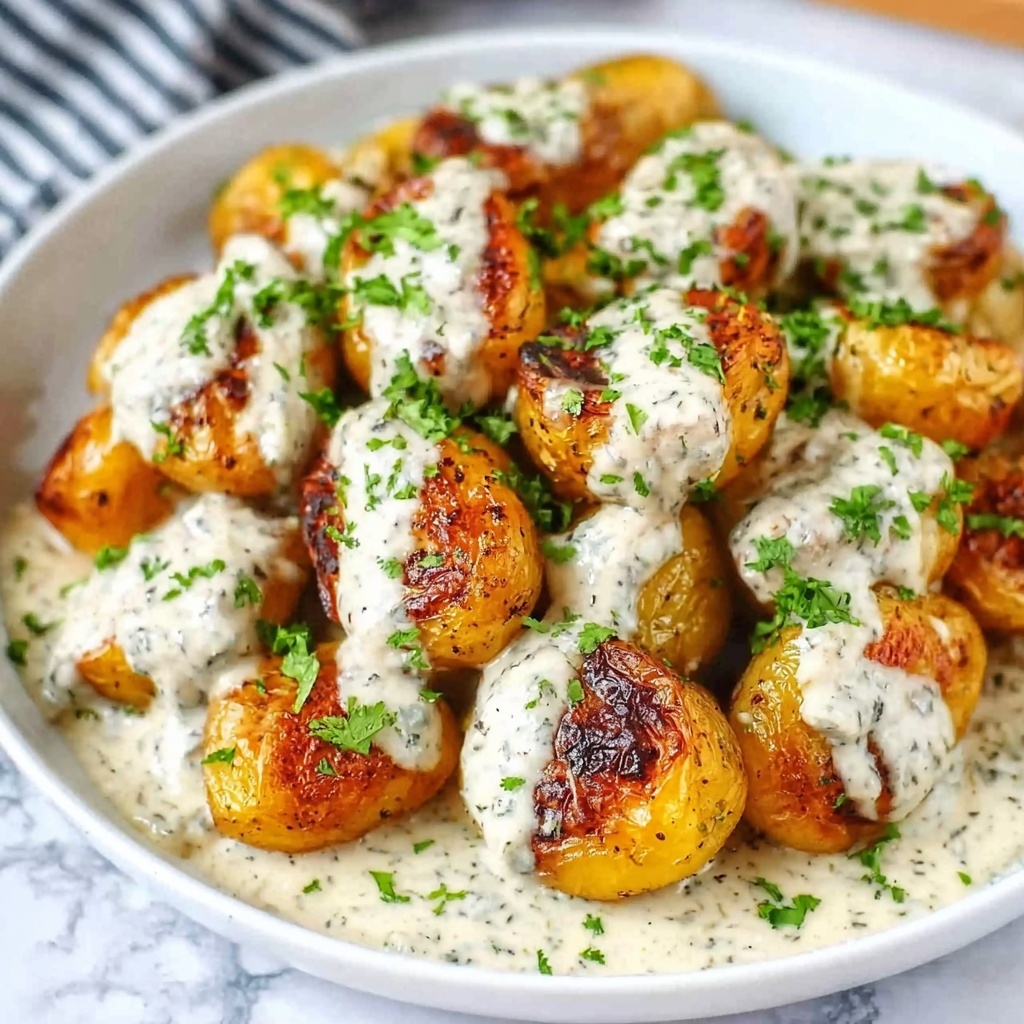 Crispy Roasted Baby Potato Salad with Lemon and Herbs Recipe - Recipe Image