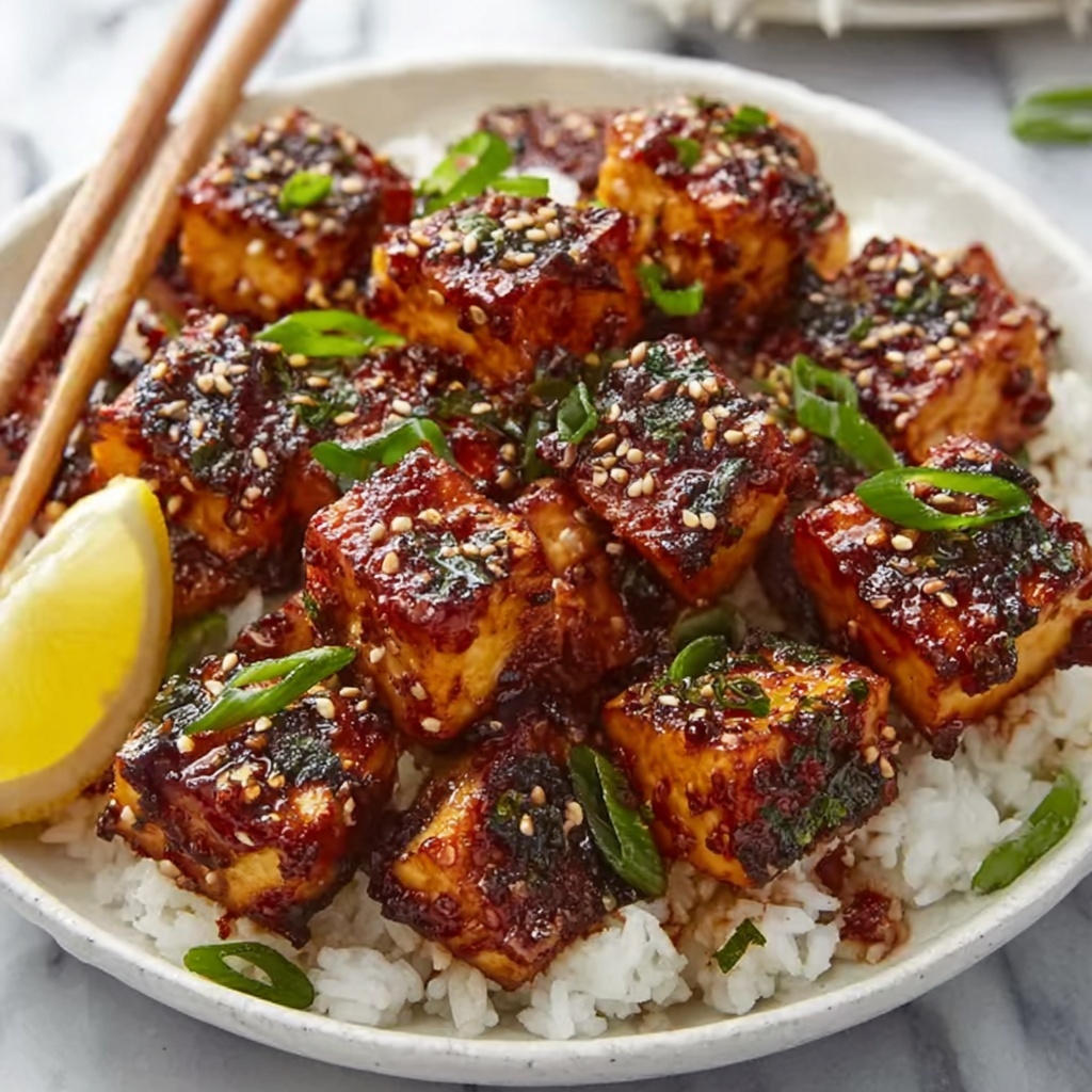 Honey Garlic Salmon Bites Recipe - Recipe Image