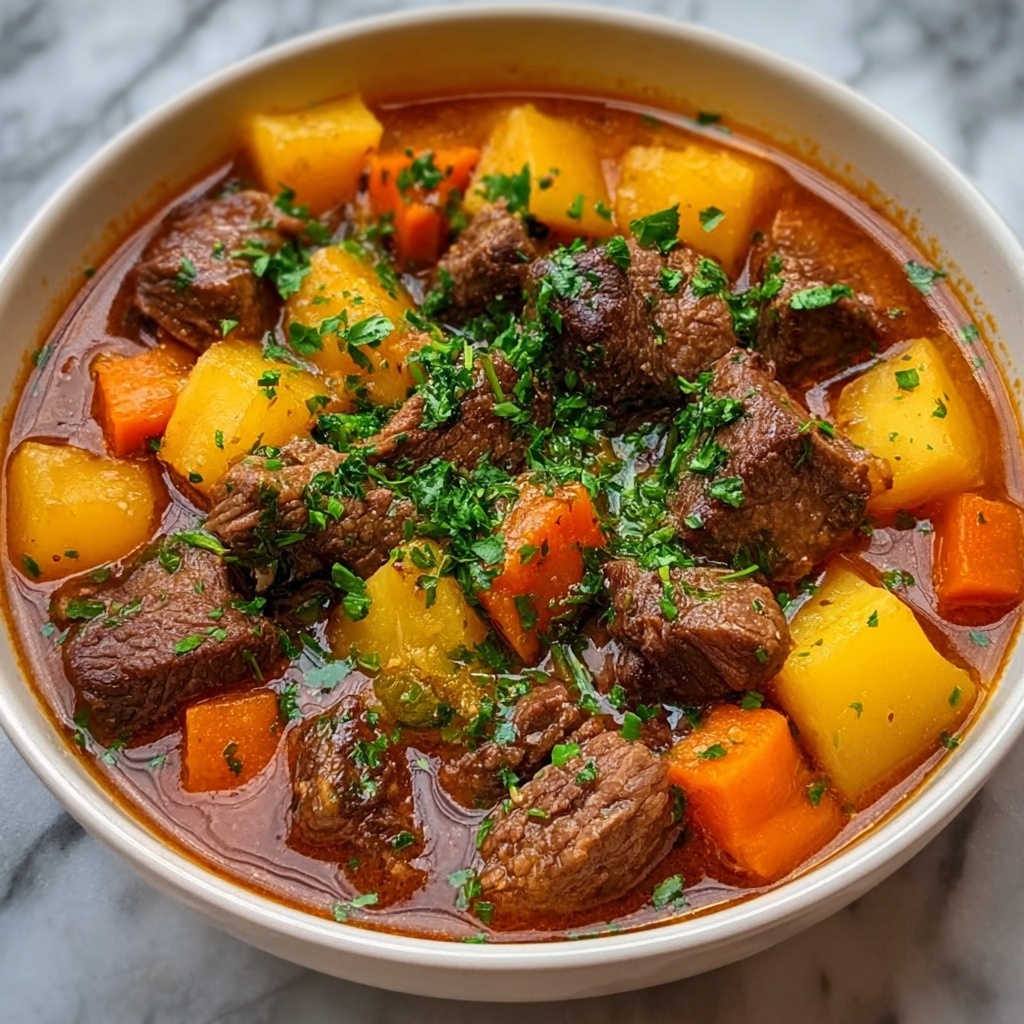 Melt-in-Your-Mouth Beef Stew with Vegetable Ragout Recipe - Recipe Image