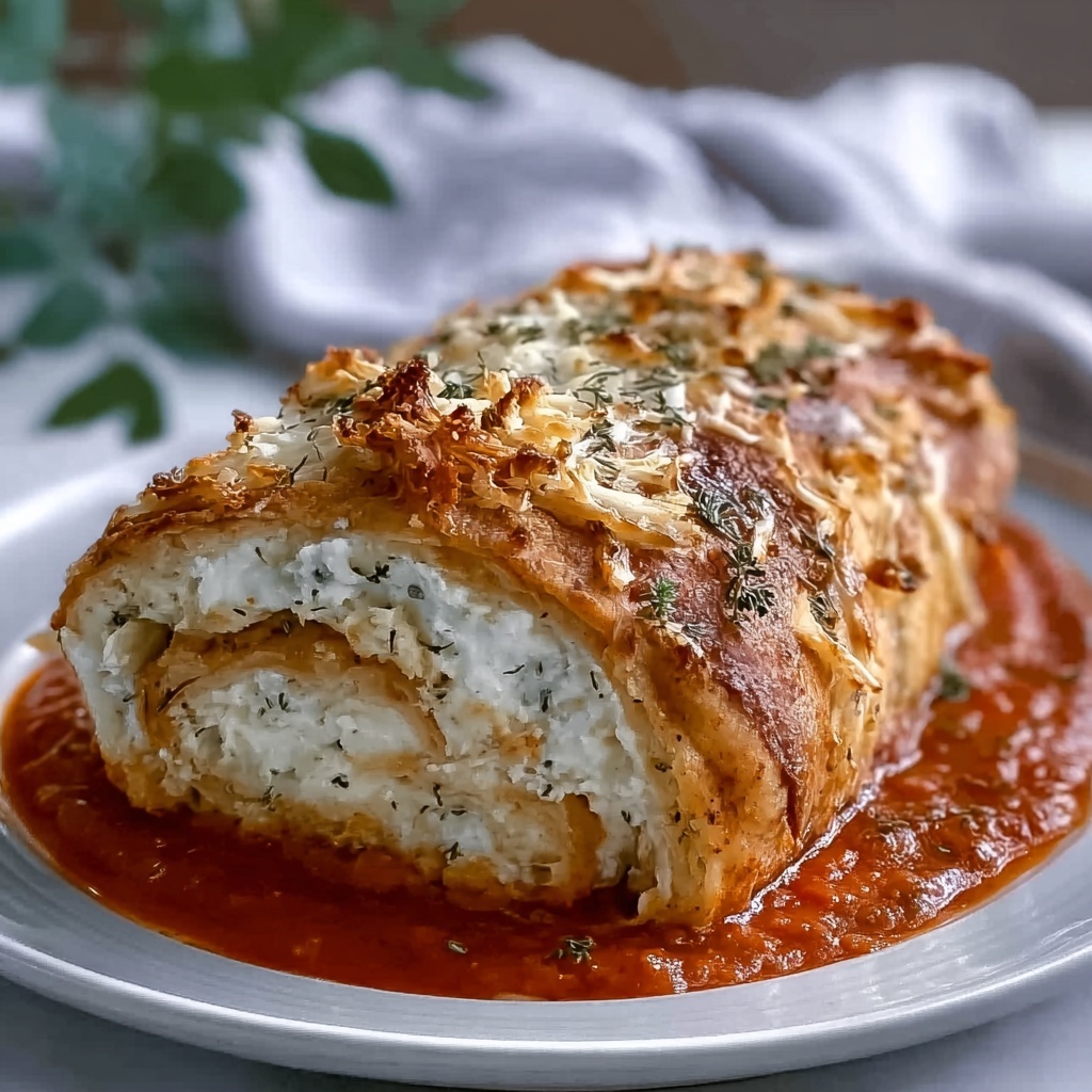 Chicken Parmesan Stuffed with Cream Cheese Recipe - Recipe Image