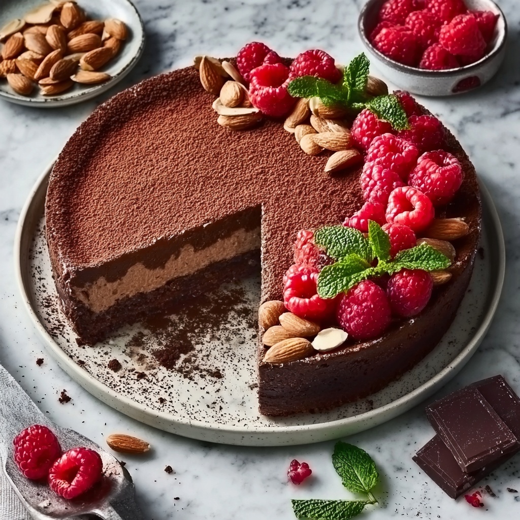 Almond Chocolate Cheesecake Bliss Recipe - Recipe Image
