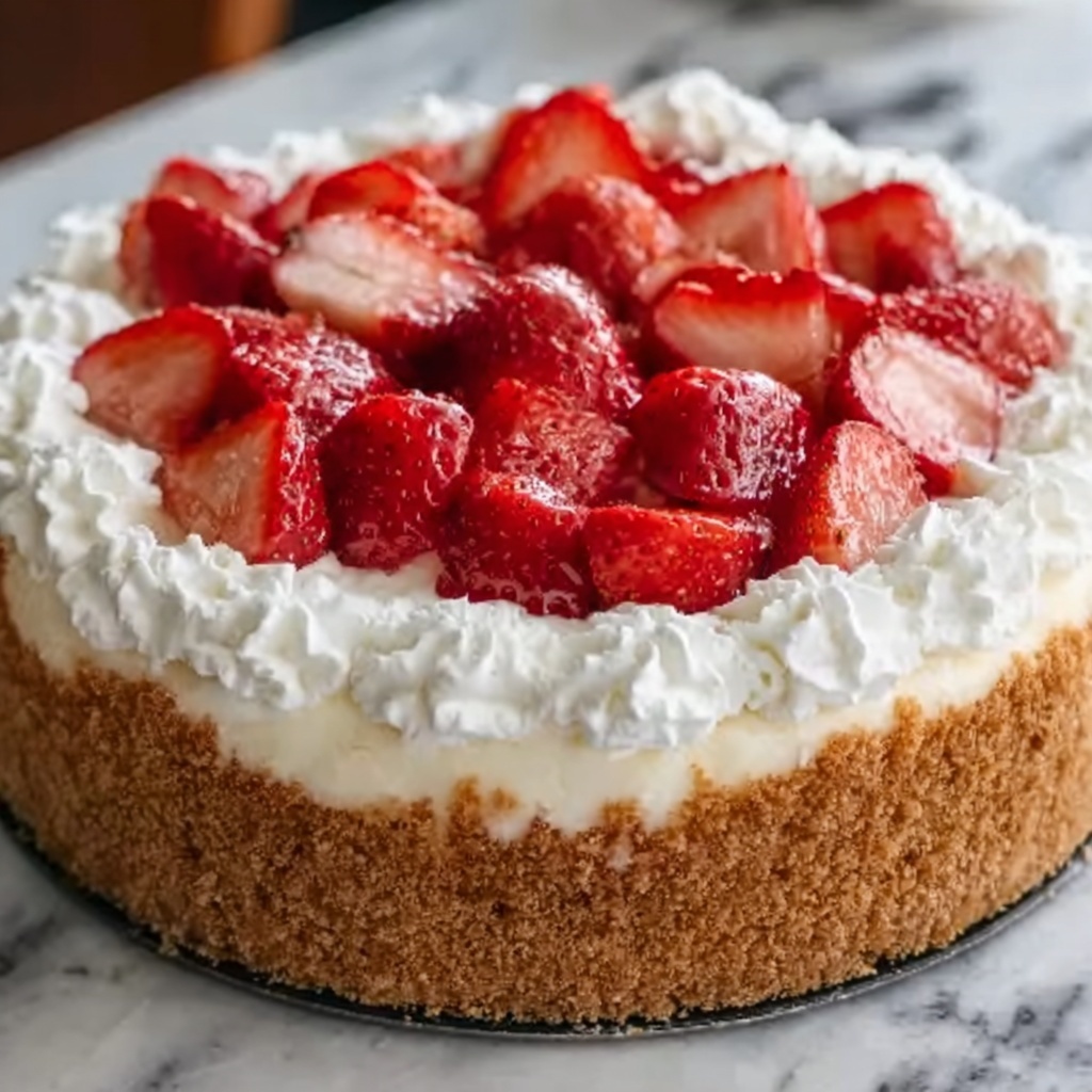 Strawberry Crunch Cheesecake Recipe - Recipe Image