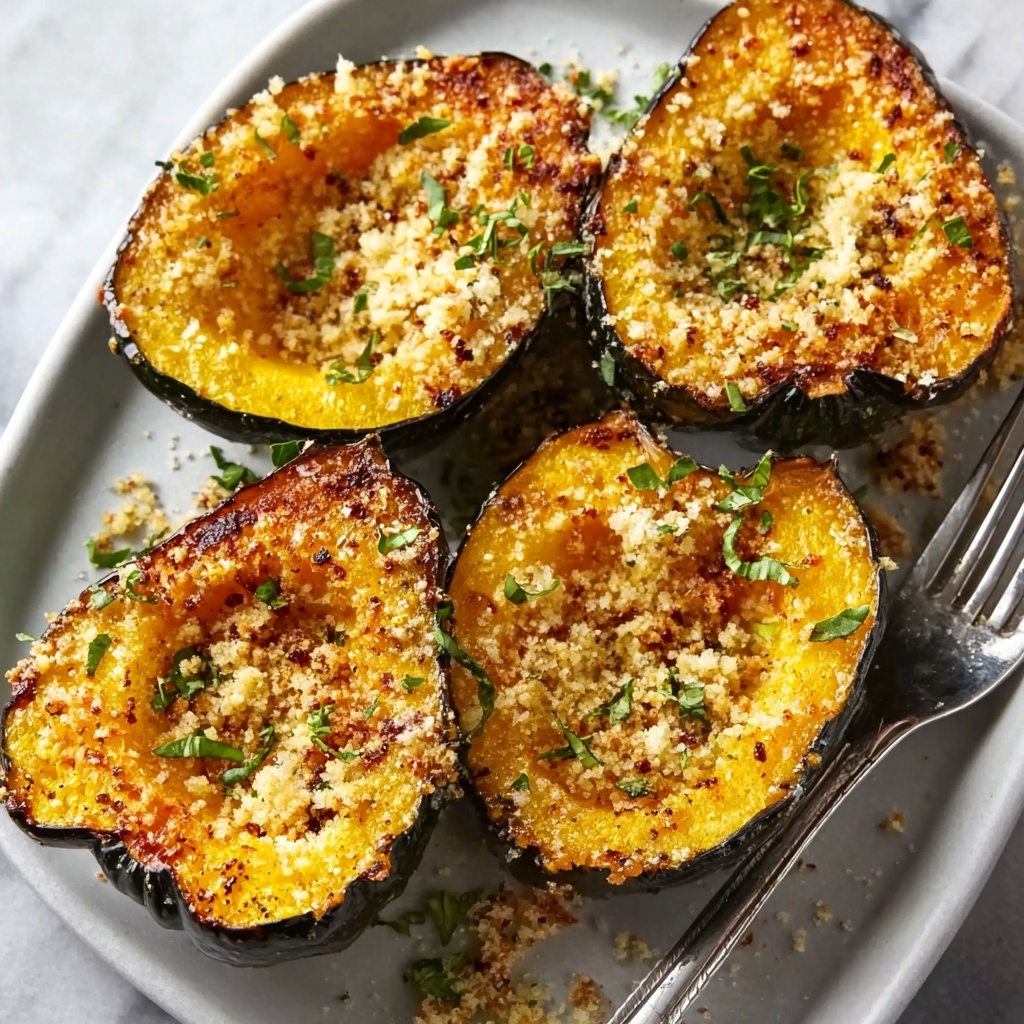 Parmesan Herb Roasted Acorn Squash Recipe - Recipe Image