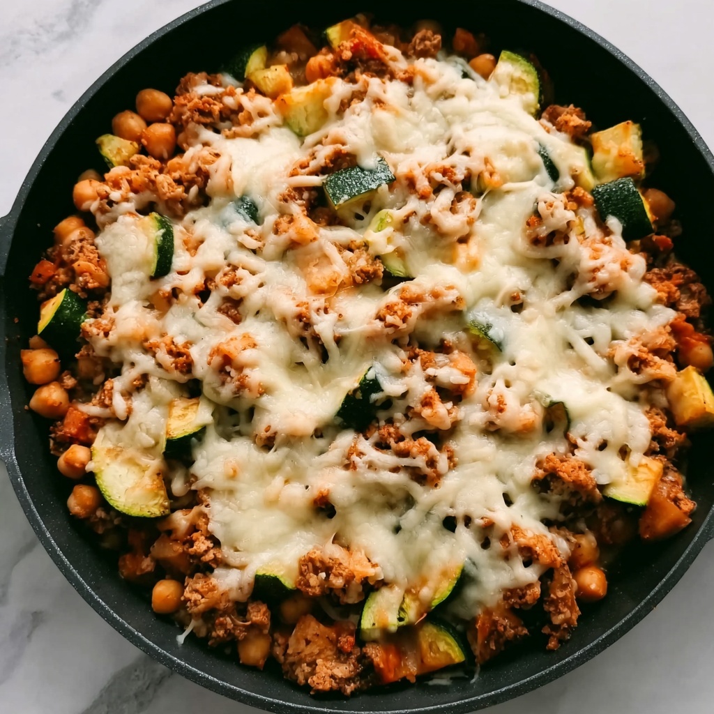 Ground Turkey, Zucchini, and Chickpea Skillet Recipe - Recipe Image