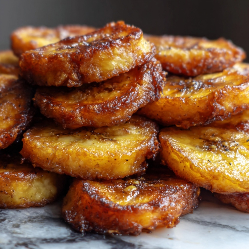Crispy Tostones (Fried Plantain Chips) Recipe - Recipe Image