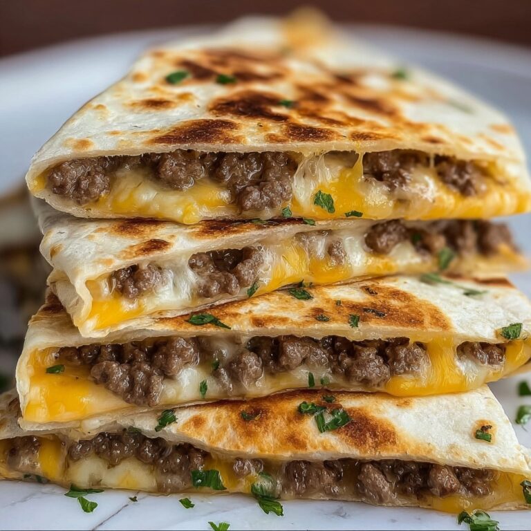 Blackstone Cheeseburger Quesadilla Recipe