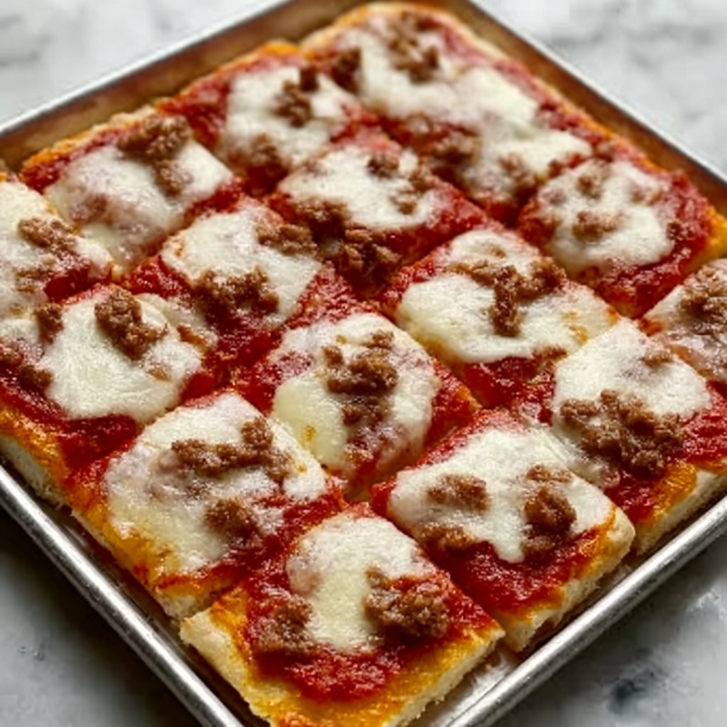 School Cafeteria-Style Pizza Recipe - Recipe Image