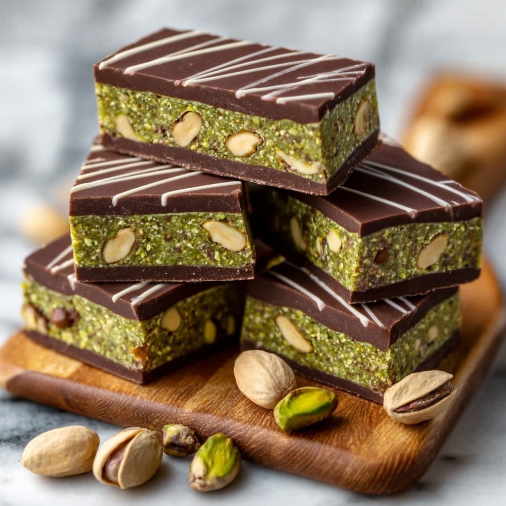 Dubai Chocolate Kataifi Bars with Pistachio Filling Recipe - Recipe Image