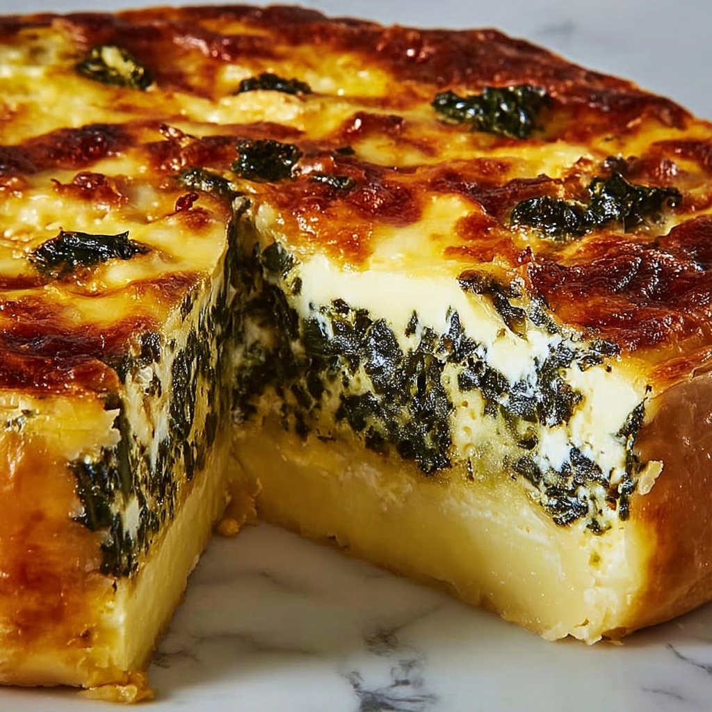 Spinach Egg Cheese Pie: An Incredible Ultimate Recipe for Lunch Lovers Recipe - Recipe Image