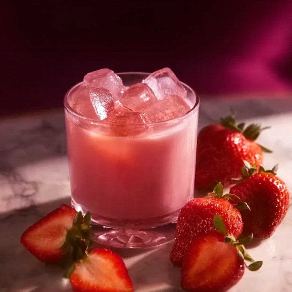 Strawberry Breeze – A Creamy and Refreshing Frozen Drink Recipe - Recipe Image