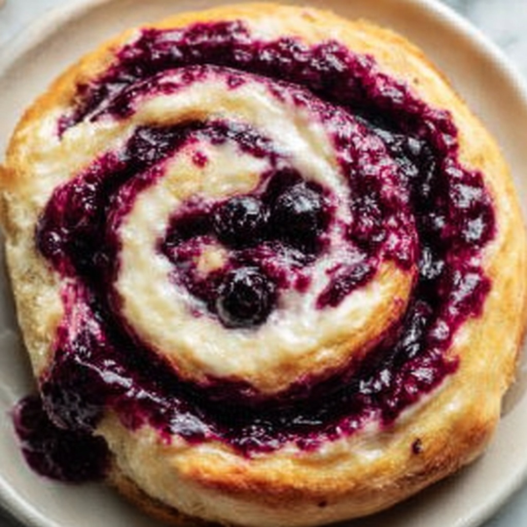Blackberry Sweet Rolls with Cream Cheese Glaze Recipe - Recipe Image