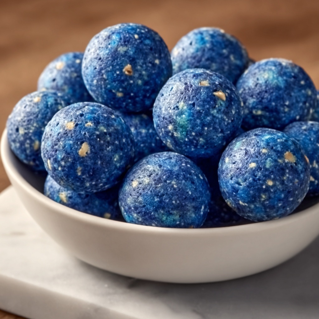 Beauty-Boosting Blue Majik Energy Balls Recipe - Recipe Image