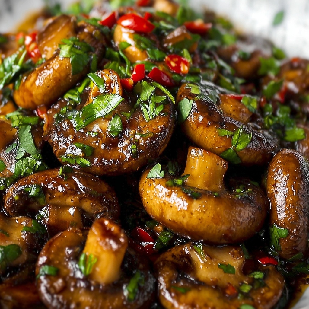 Crispy Chili Garlic Mushroom Recipe - Recipe Image