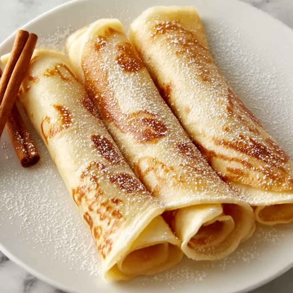 Cinnamon Roll Protein Crepes Recipe - Recipe Image