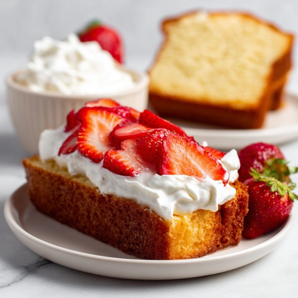 Strawberry Shortcake with Pound Cake Recipe - Recipe Image