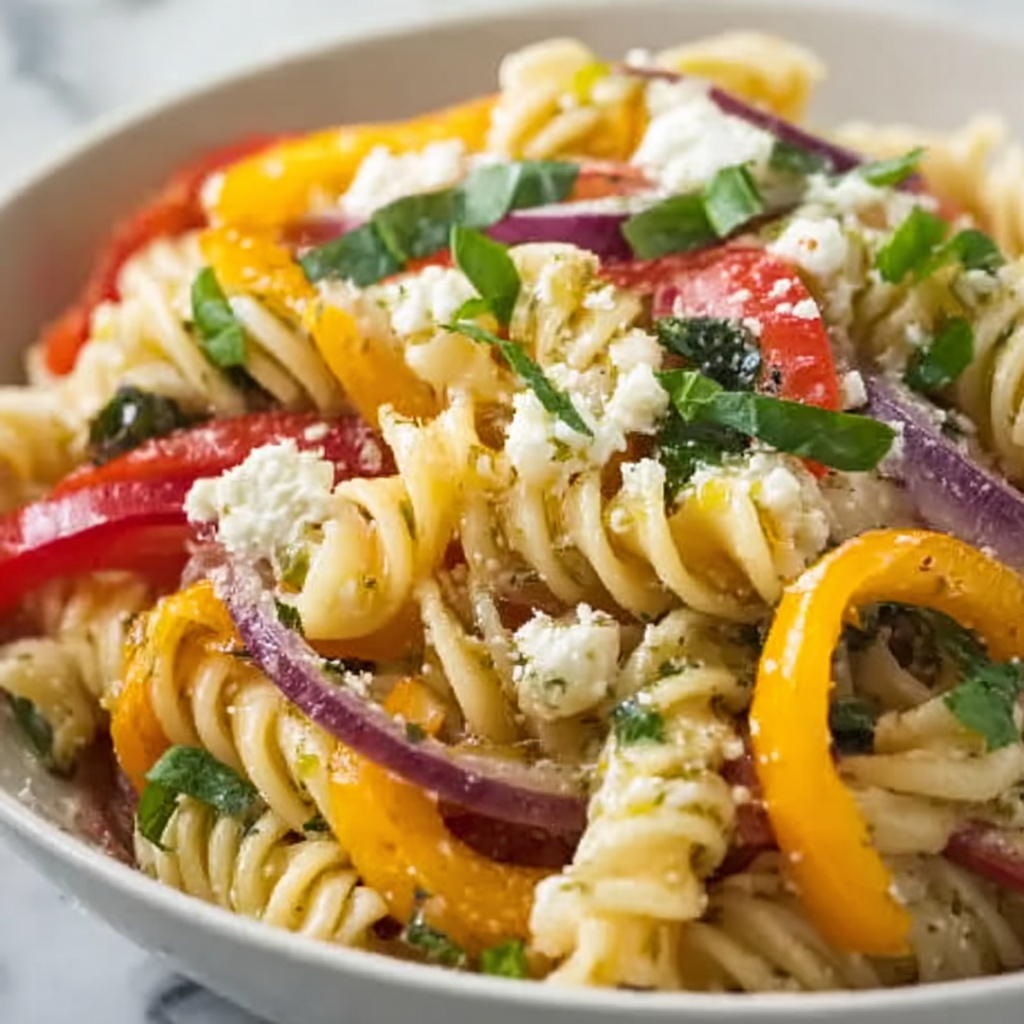 Roasted Veggie Pasta with Feta Recipe - Recipe Image