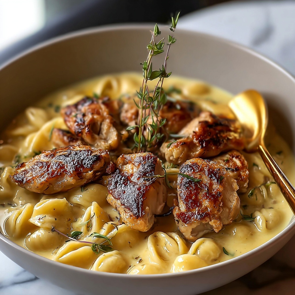 Creamy Chicken Orzo: A Simple and Delicious Recipe - Recipe Image