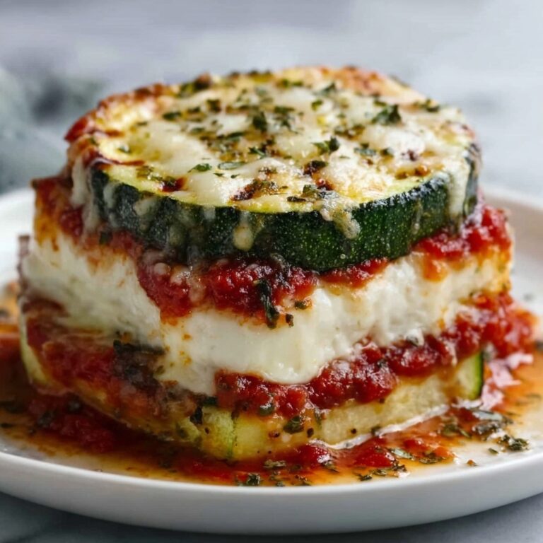 Layered Zucchini Ricotta Melts with Marinara Recipe