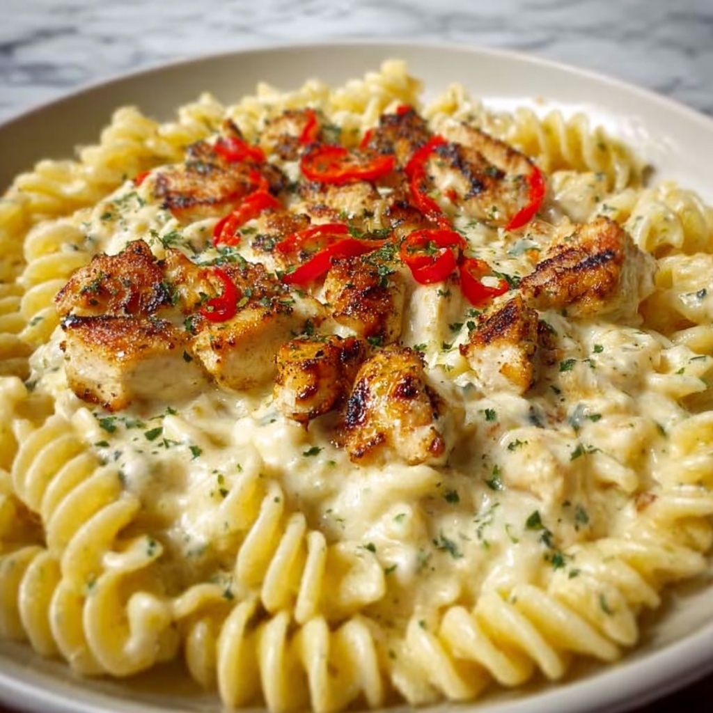 Creamy Garlic Parmesan Chicken Pasta Recipe - Recipe Image