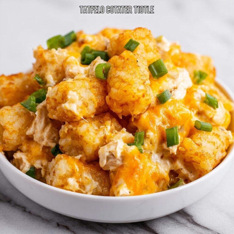 Buffalo Chicken Tater Tot Casserole Recipe